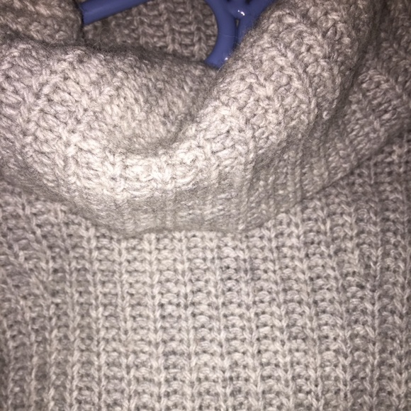 Grey - Turtle neck sweater - Picture 4 of 6